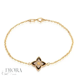 دستبند طلا طرح روبرتو کوین 18 عیار با وزن ۱٫۳۱۰ گرم از Diorajewels
