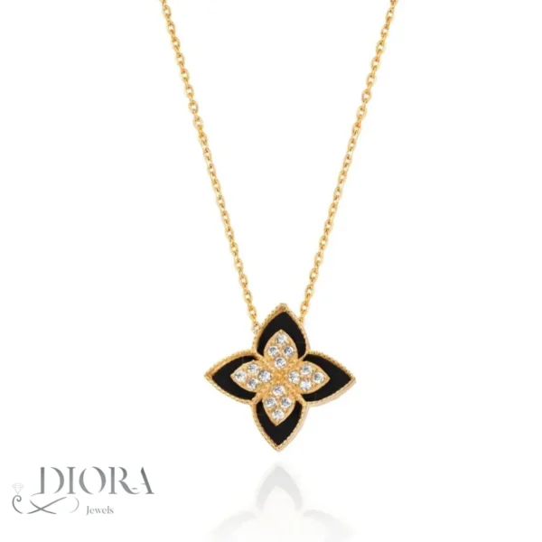 گردنبند طلا طرح روبرتو کوین 18 عیار با وزن ۱٫۸۱۰ گرم از Diorajewels