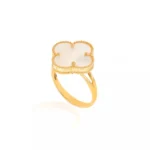 انگشتر طلا طرح ونکلیف صدف 18 عیار با وزن ۳٫۵ گرم از Diorajewels