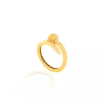 انگشتر طلا طرح میخ کارتیه 18 عیار با وزن ۳٫۵ گرم از Diorajewels